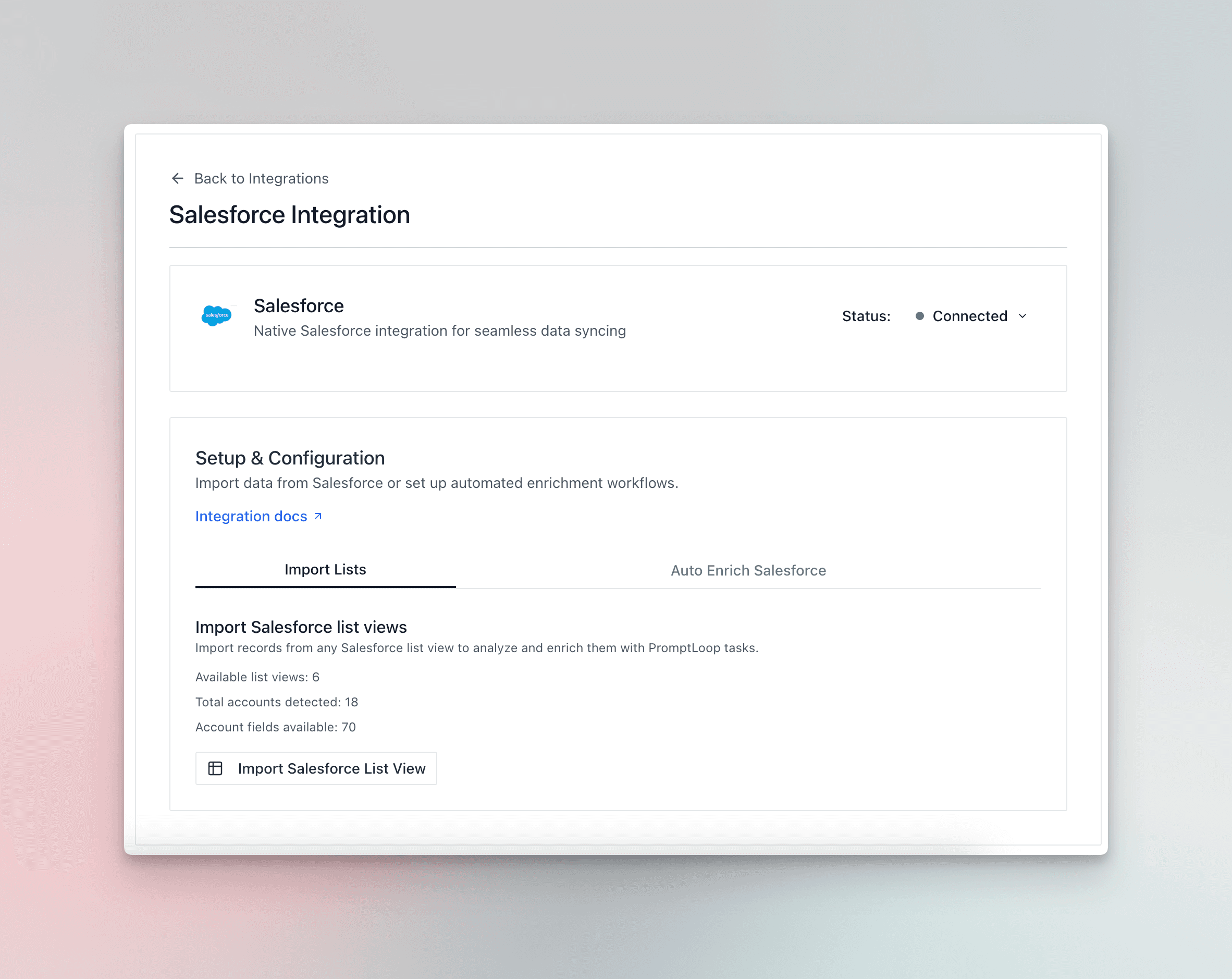 Salesforce Integration 1