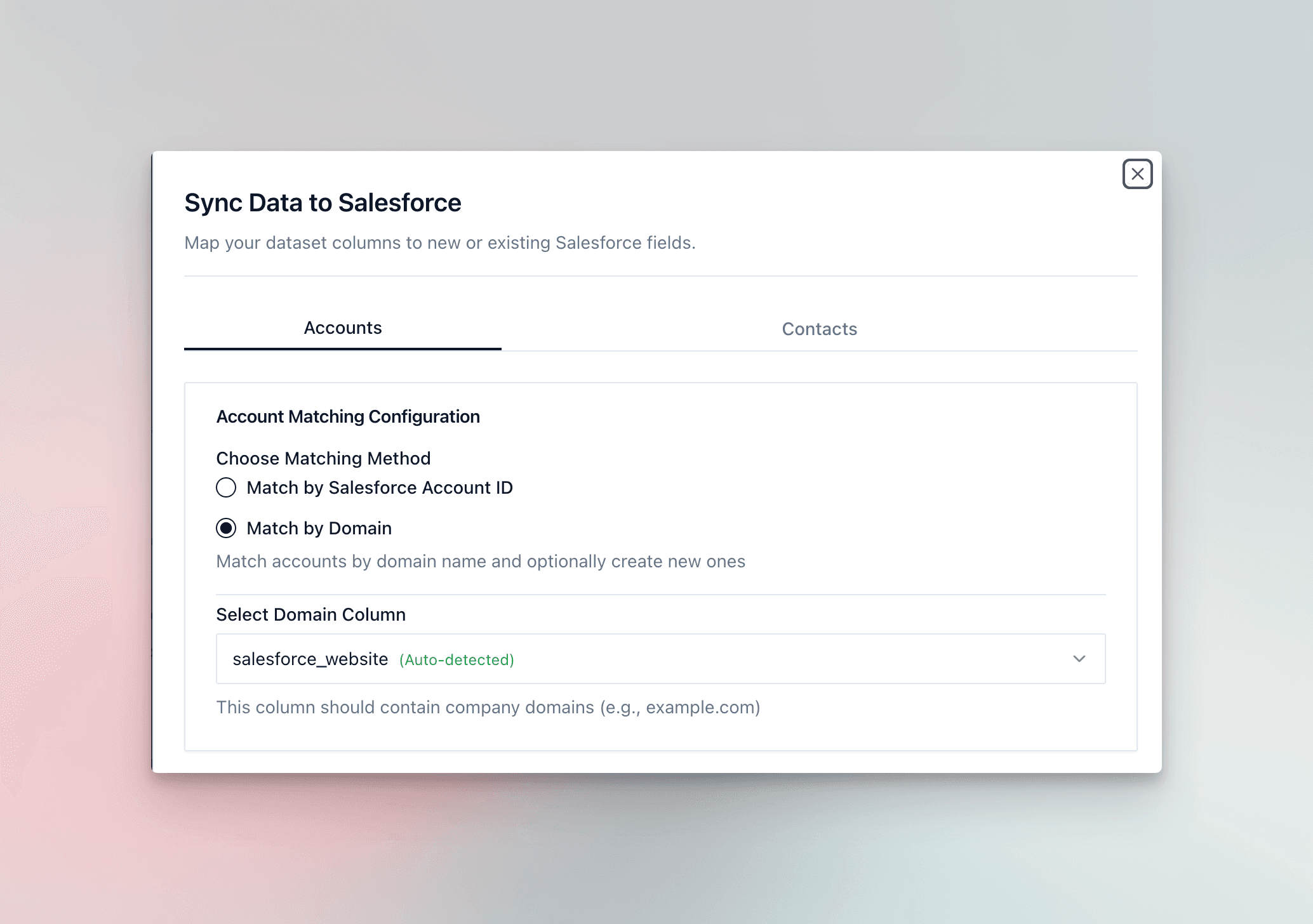 Choose Matching Method