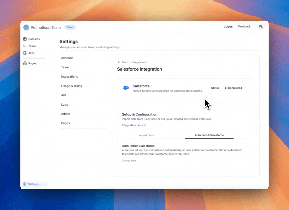 Enrich SalesForce Records